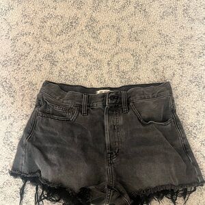 Women's Black Denim Shorts